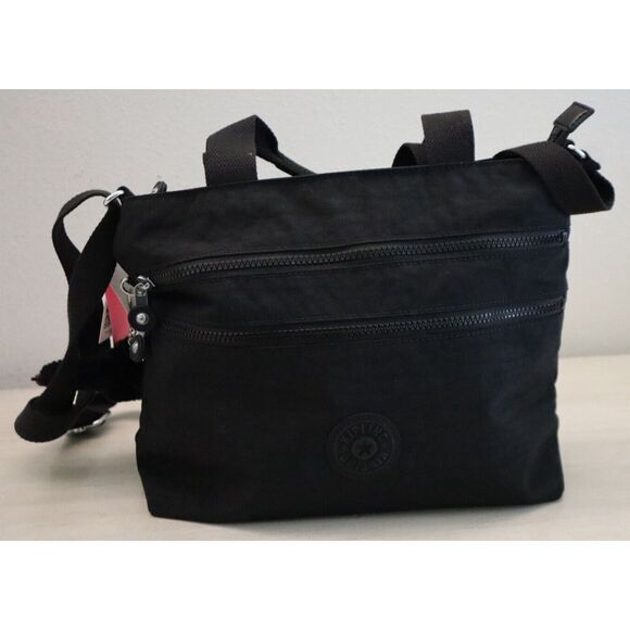 Kipling KIA2L1-0DH Women's Black Tonal Nylon Crossbody/Satchel Bag - Picture 1 of 10